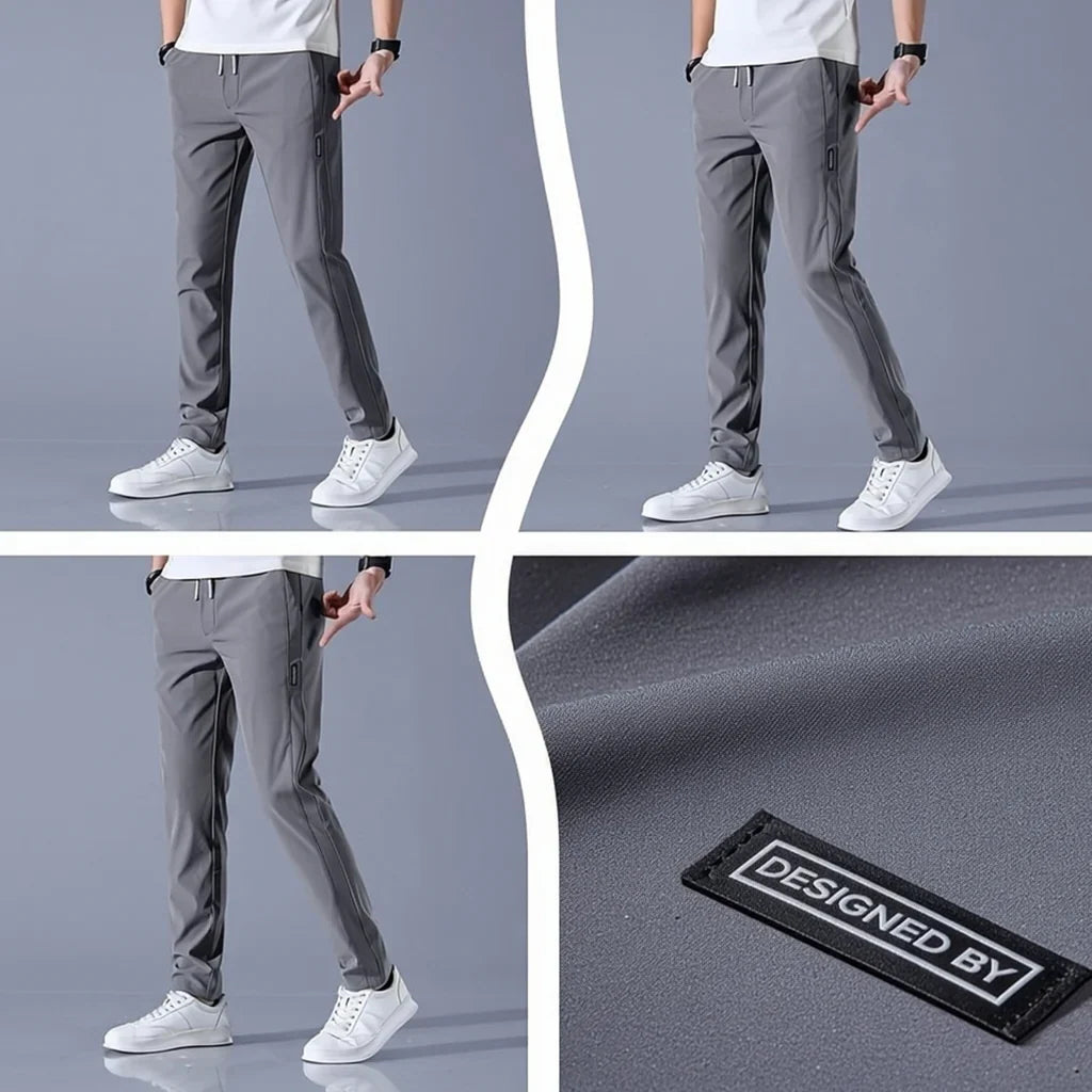 Men’s Premium Comfort Track Pants (BUY 1 GET 1 FREE) – Black & Grey| Stretch Fit, Gymwear & Everyday Wear